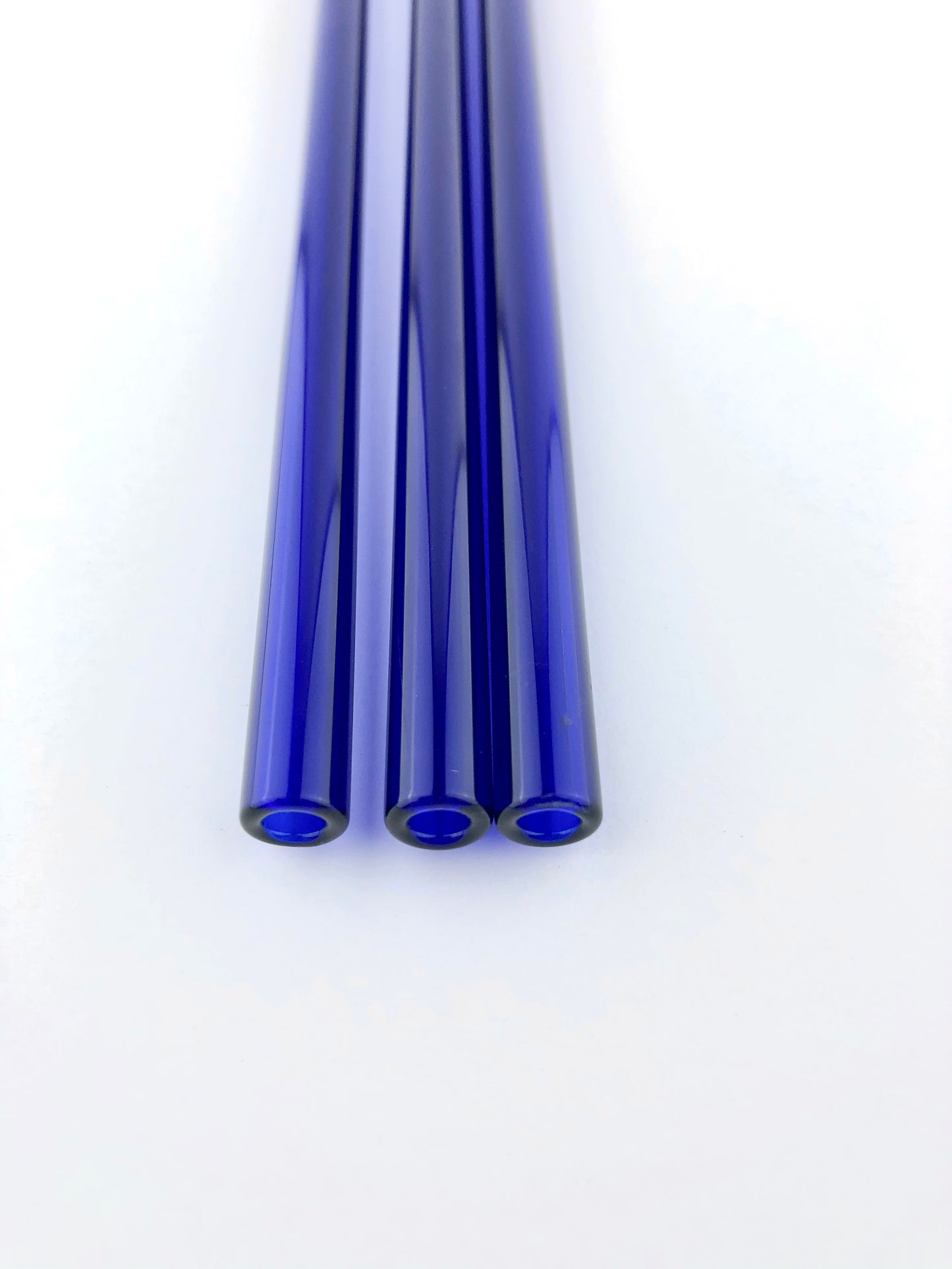 4 or 8 Pack of Blue Glass Straws - Blue STRAW Pack | Reusable Straws | Blue Straws | Party Favors | Straw Party Pack | Straw Packs