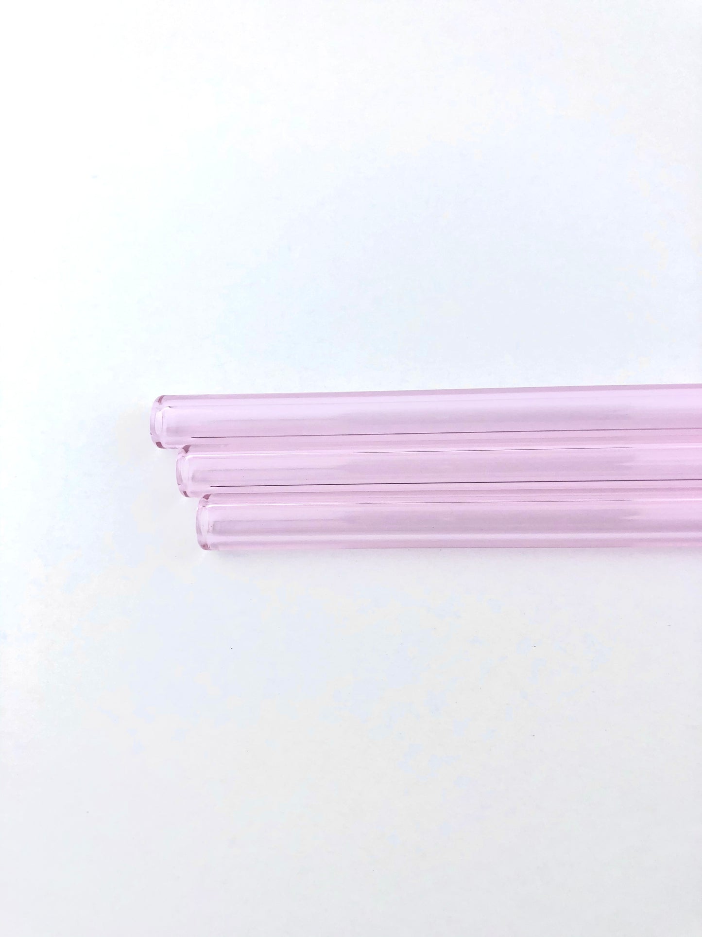 4 or 8 Pack of Pink Glass Straws - Pink STRAW Pack | Reusable Straws | Pink Straws | Party Favors | Straw Party Pack | Straw Packs