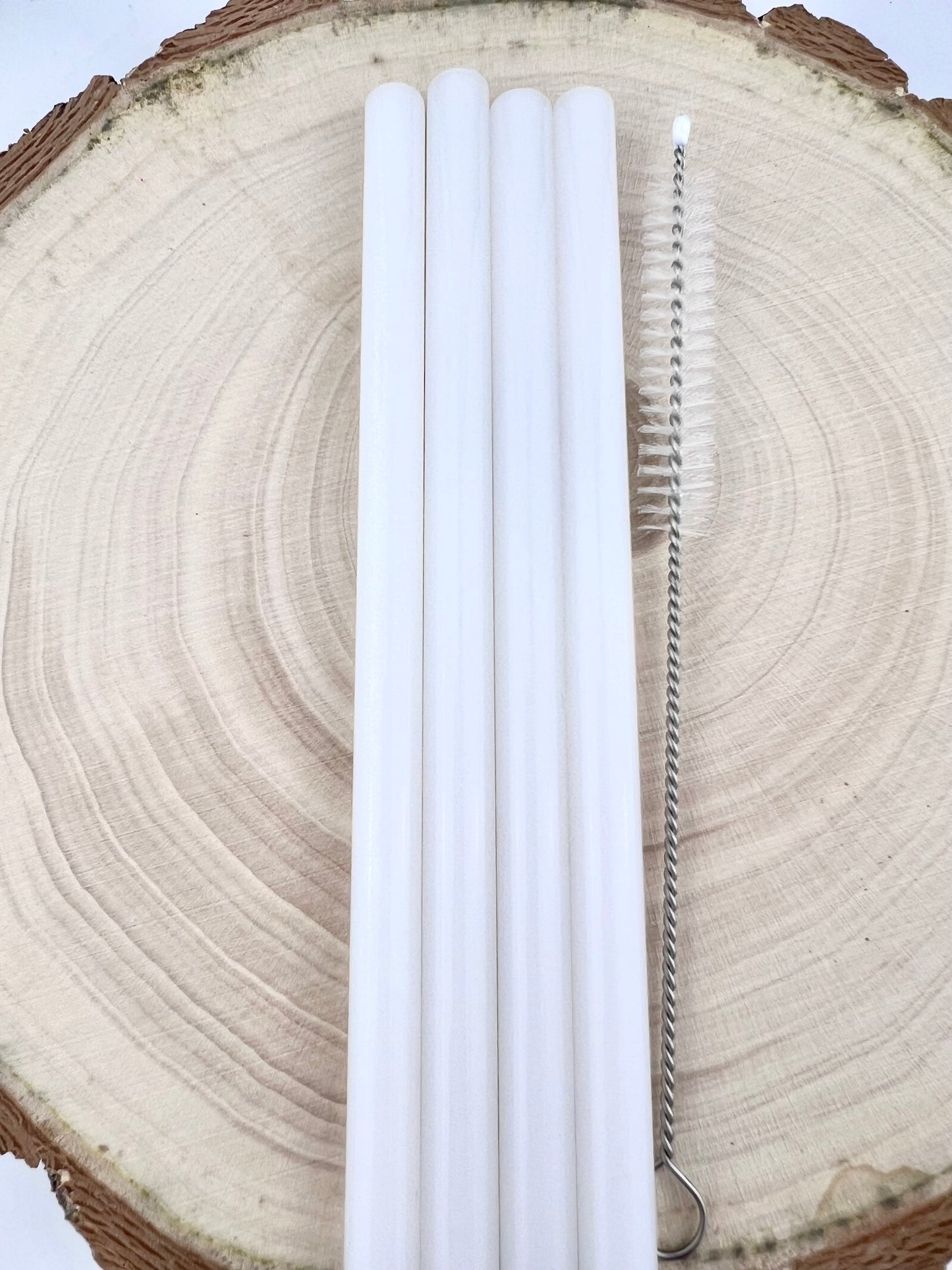 Wholesale White GLASS STRAWS | Party Favors | Eco Friendly Products | Tumbler Straws | Colored Straws | Wedding Favors | Cocktail Straws