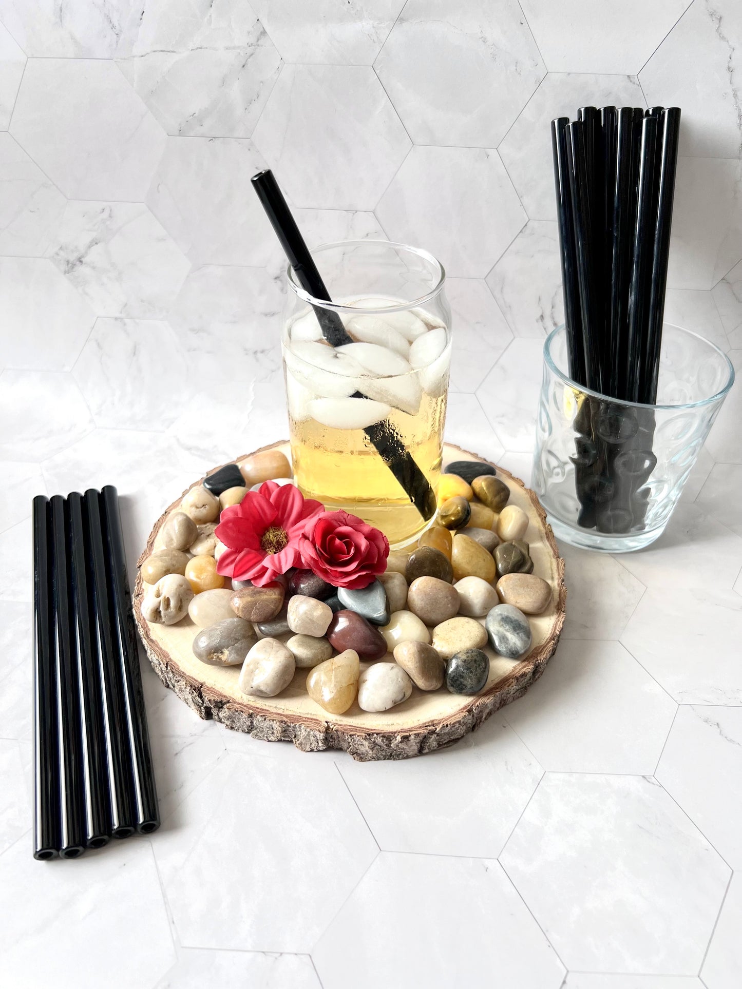 Wholesale Black GLASS STRAWS | Party Favors | Eco Friendly Products | Tumbler Straws | Colored Straws | Wedding Favors | Cocktail Straws